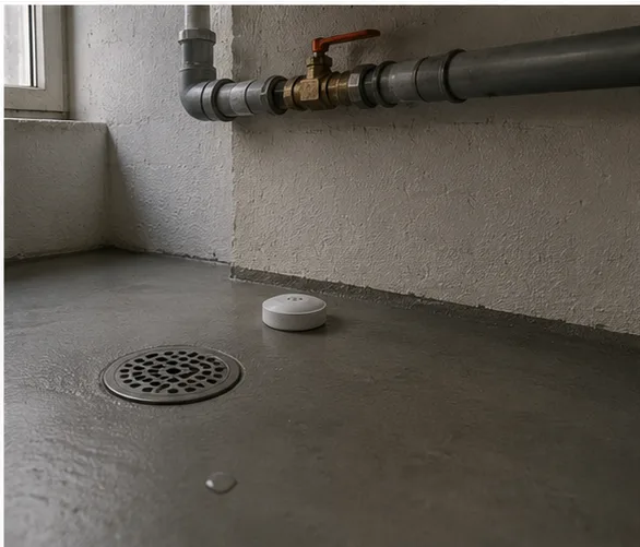 Wassersensor am Kellerboden
